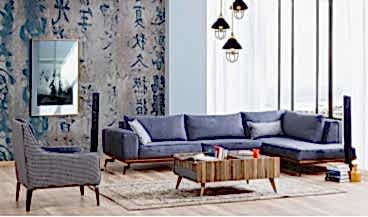 Pastel Köşe Koltuk Takımı 