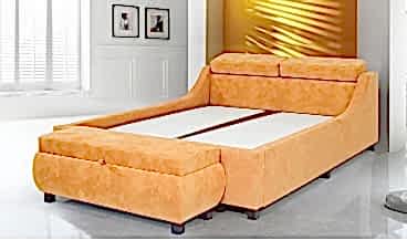 Edirne Baza + Başlık 160x200 + Puf 