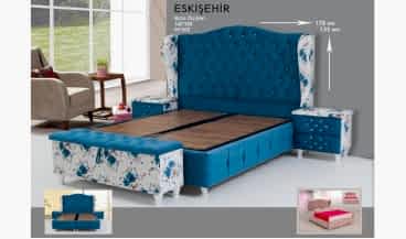 Eskişehir Baza + Başlık 160x200 + Benç + Komodin 