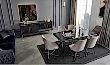 Asel Yaşam Odası (Antrasit) 