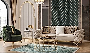 Versace Koltuk Takımı 3+3+1 