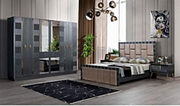 Moon Yatak Odası Takımı (Gri) 